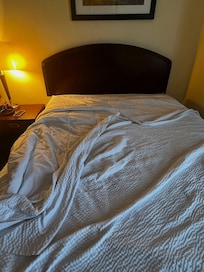 Dirty bedsheets Travelodge bed