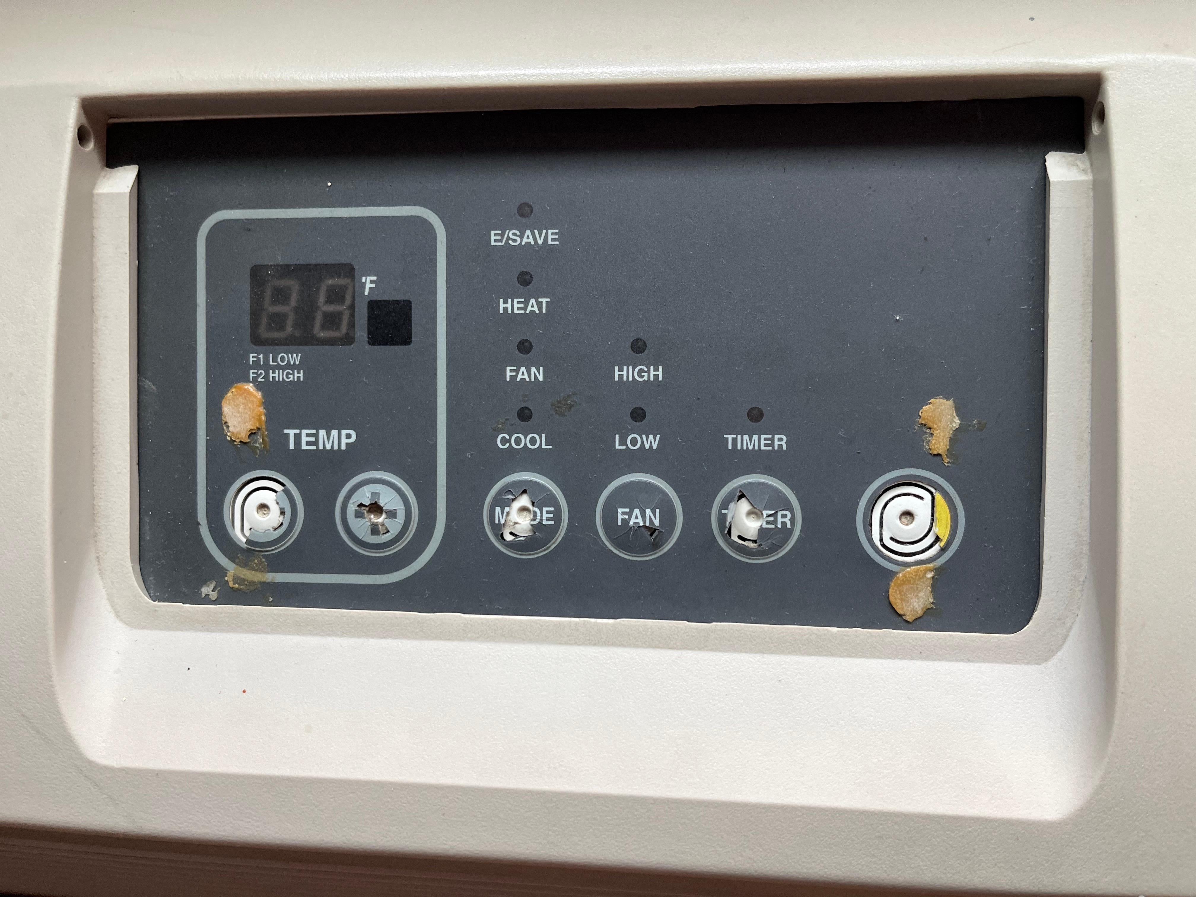 AC H\heating unit display