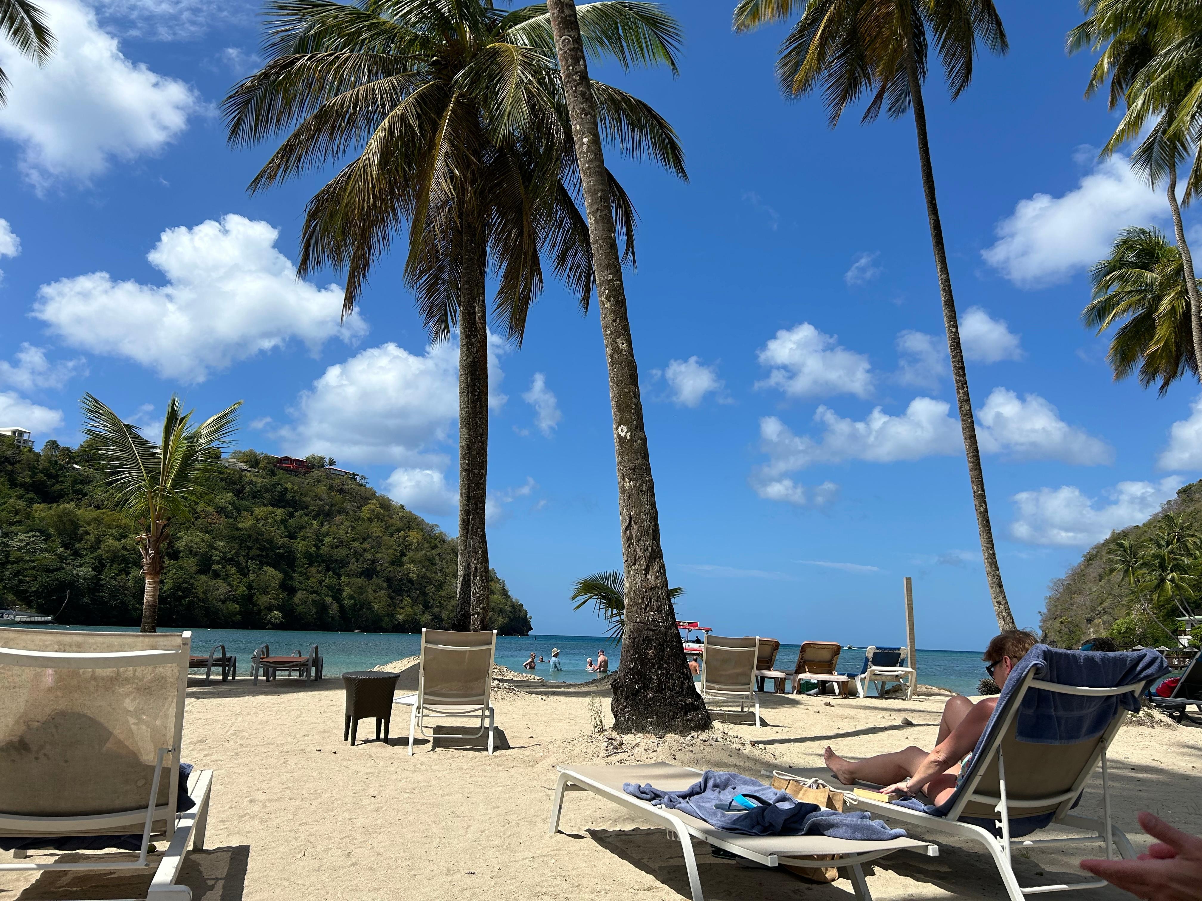 View from the Marigot Bay Beach
