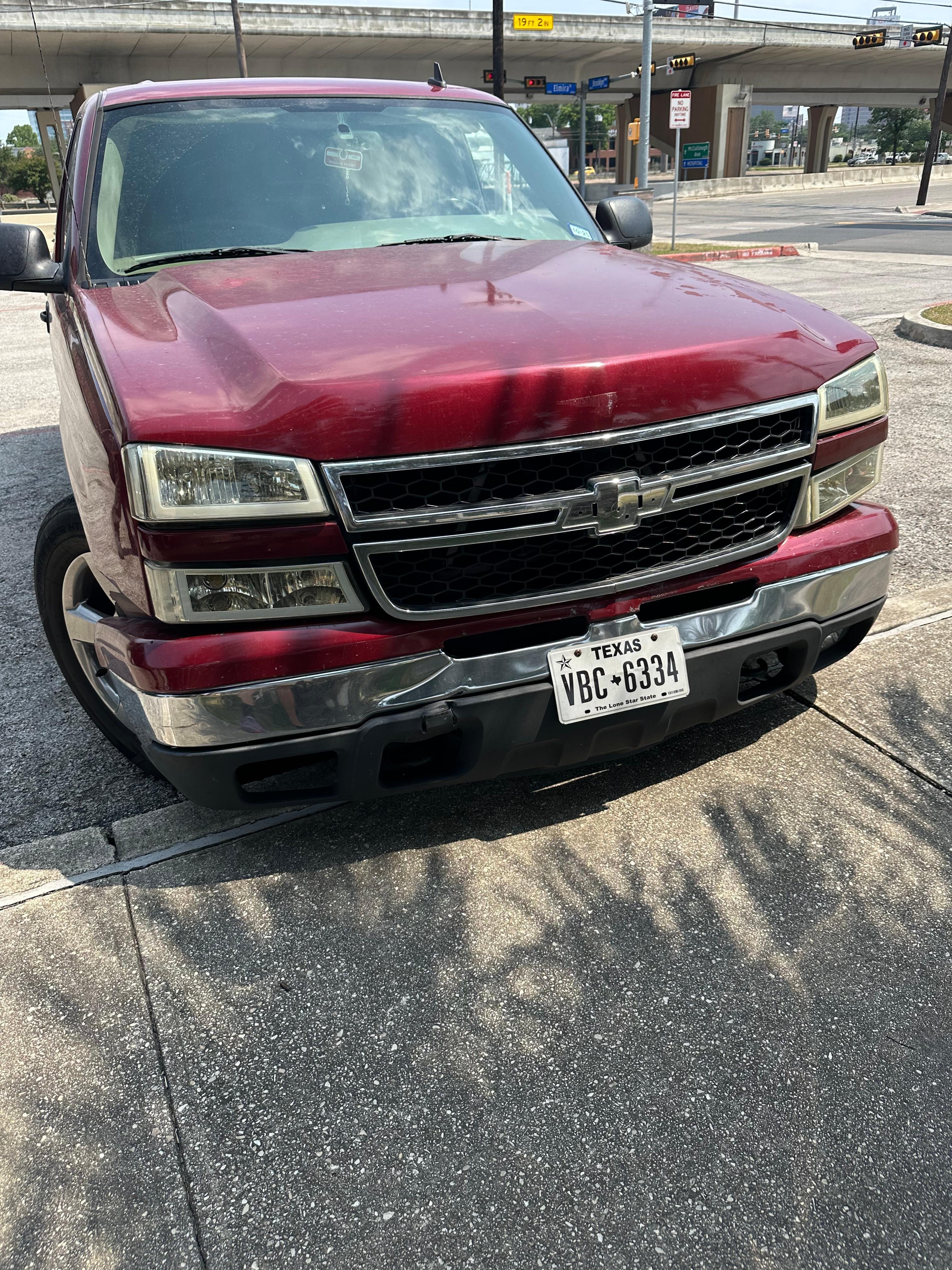 an example of the vehicles in the parking lot