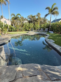 This pool made my kids so happy. Water felt warm, they loved the pool noodles, they had so much fun.