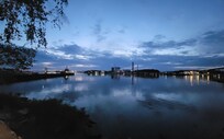 River at sunset