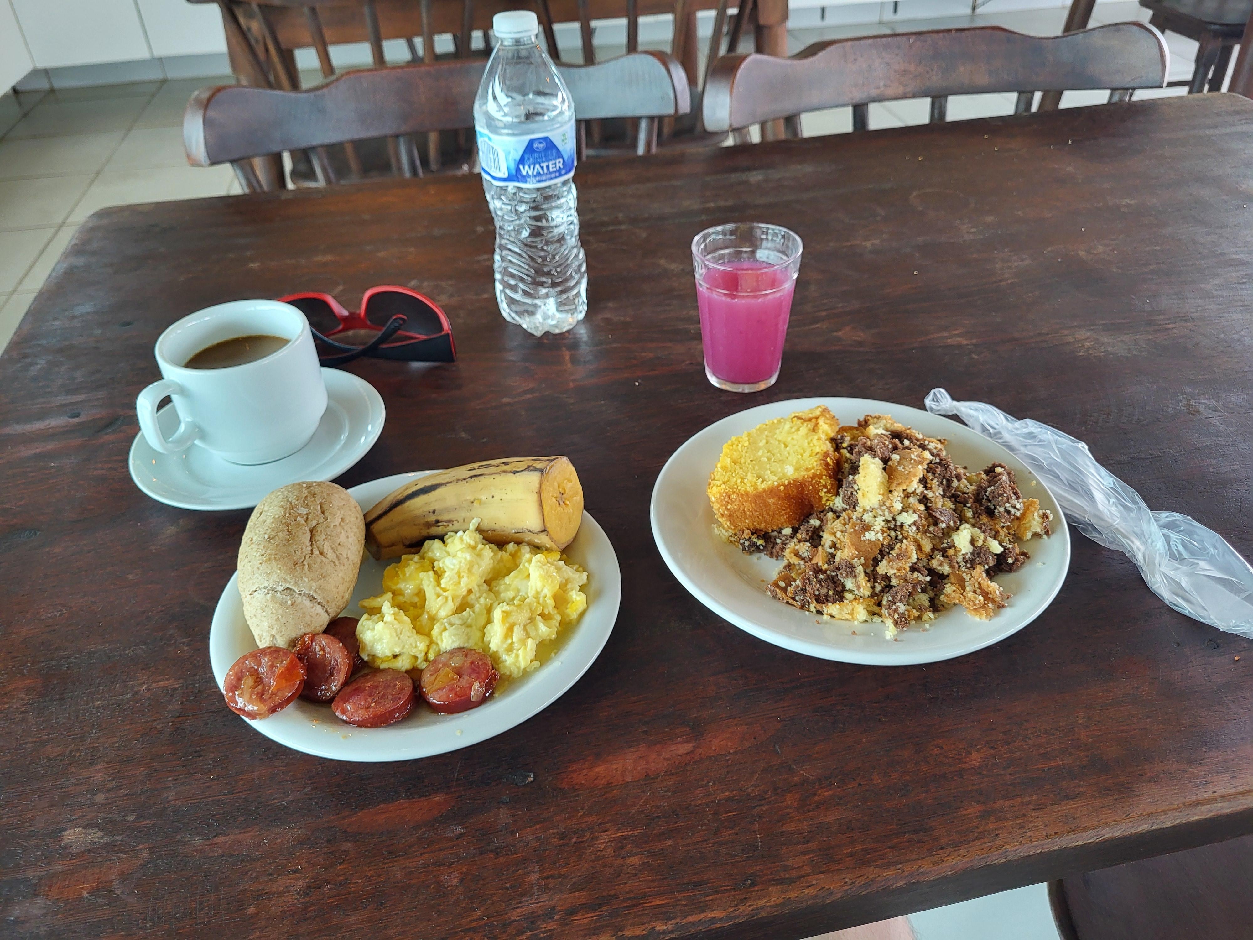 Free breakfast tasted good and provided a wide variety.