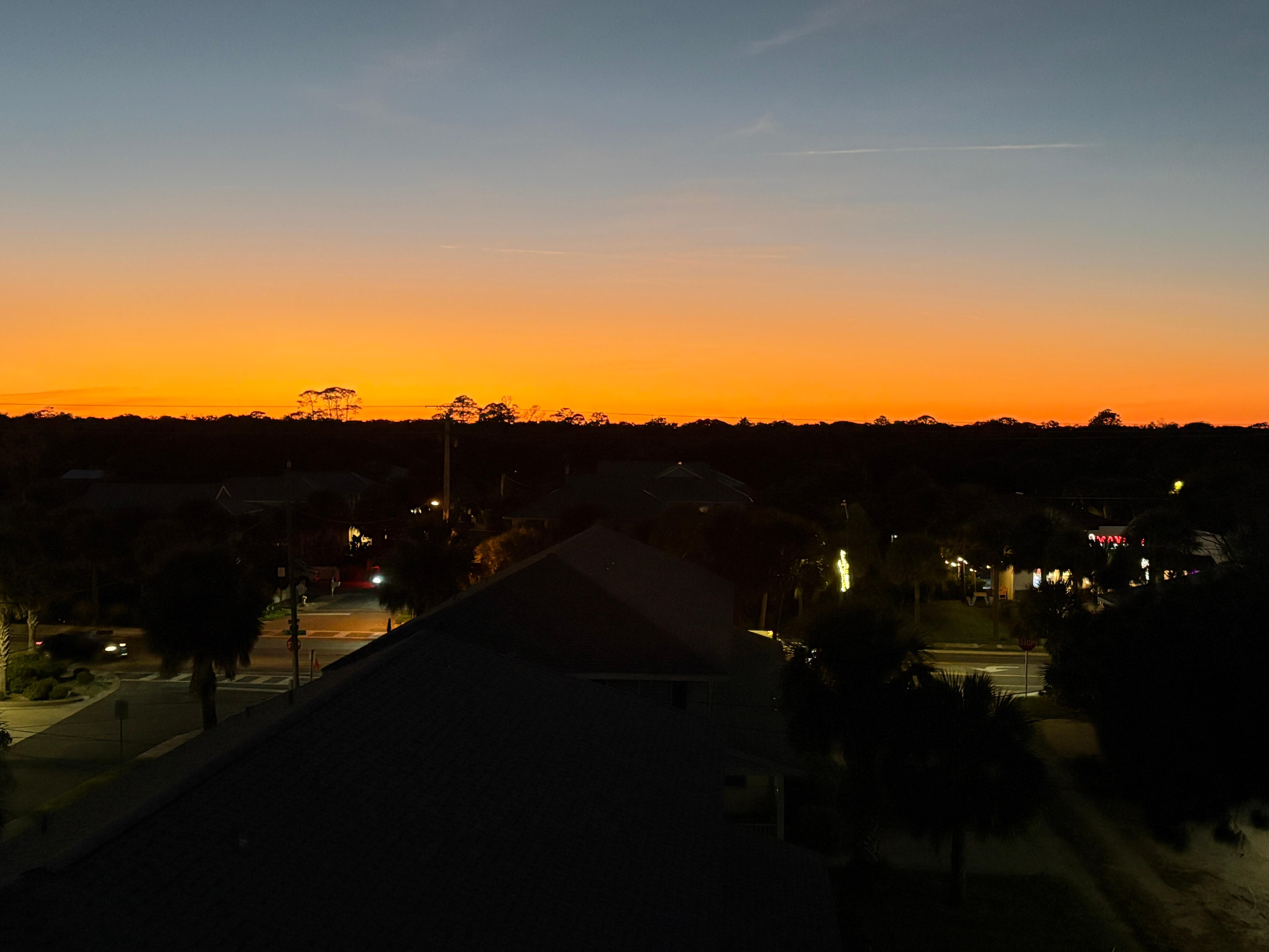 Sunset from rooftop