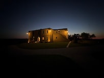 the villa at night