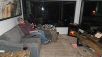Enjoying the cabin!