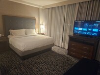 King Bed and TV
