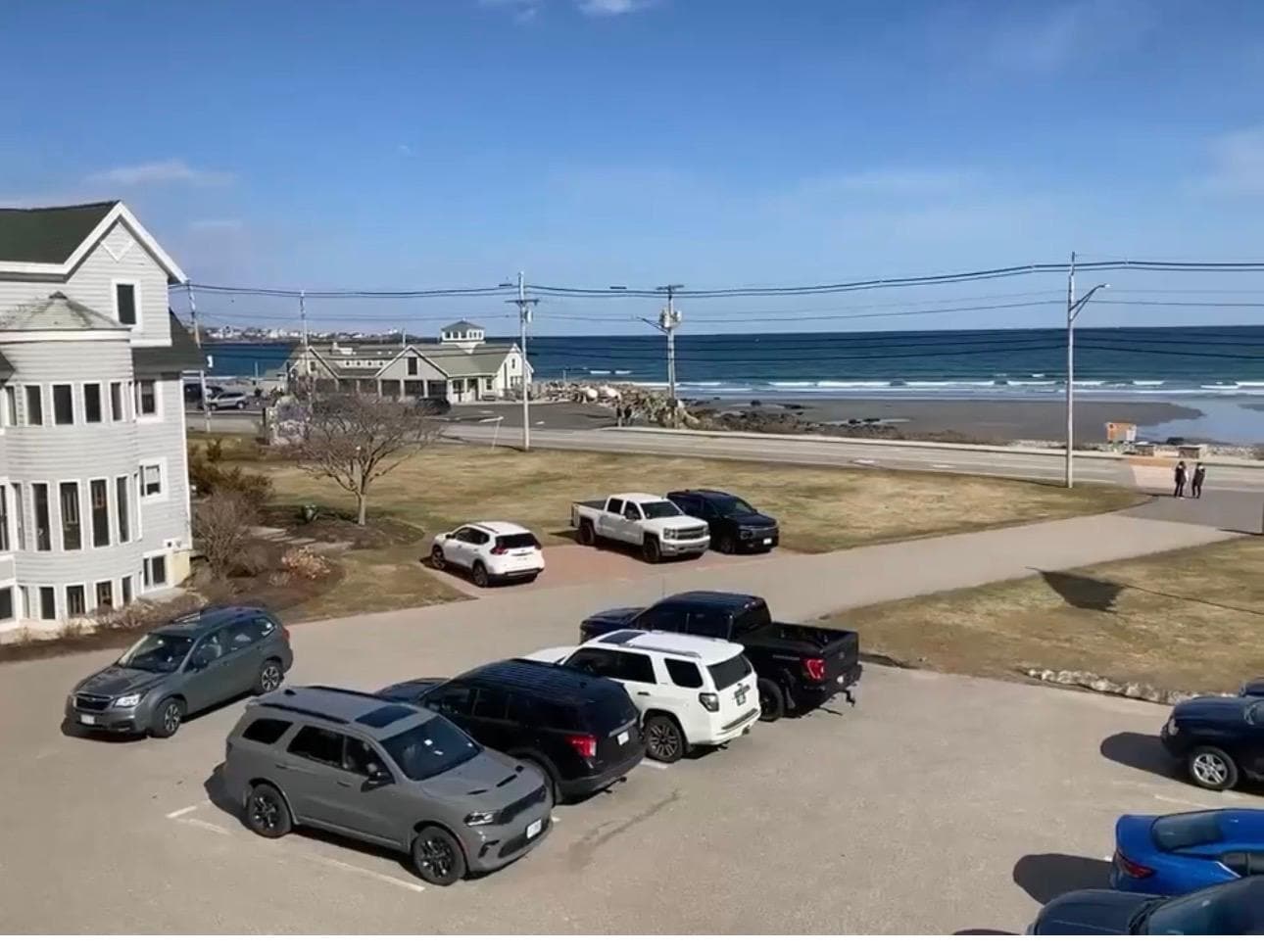 View from the third floor in the standard ocean view rooms. It shows how easy the walk to the beach is! 