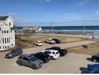 View from the third floor in the standard ocean view rooms. It shows how easy the walk to the beach is!