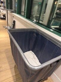 Cart blocking hall
