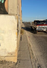 Sidewalks to Costco and grocery store
