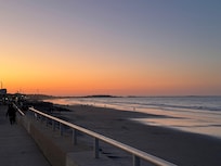 Sunset looking north.