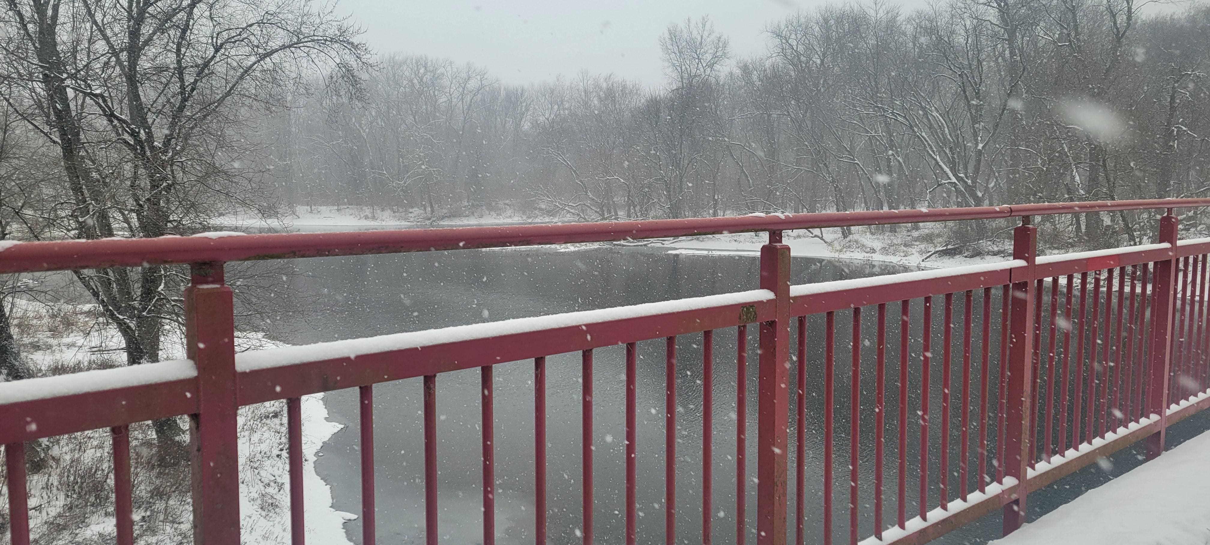 Monon Trail in the snow.