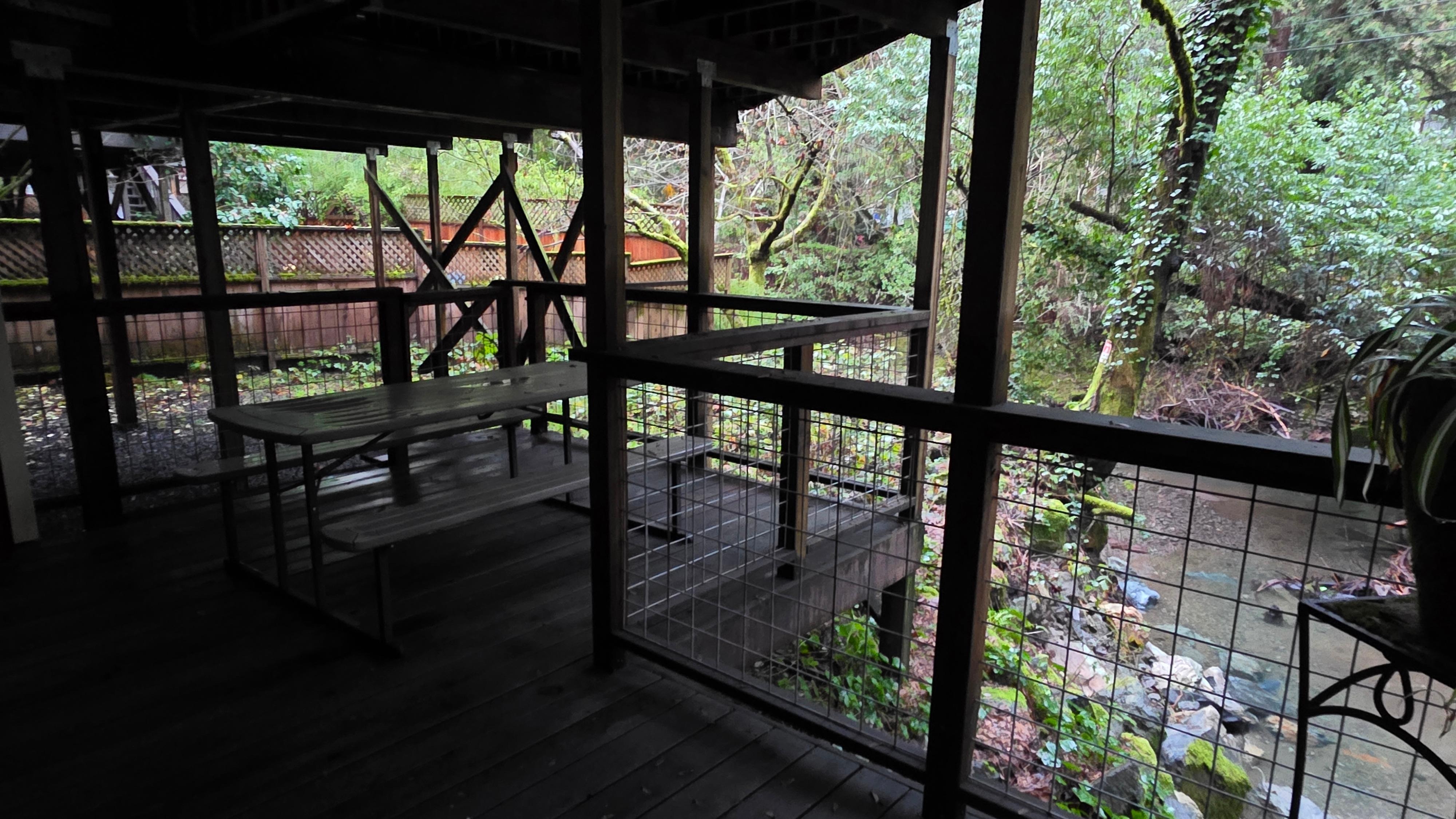 Downstairs peace and quiet.