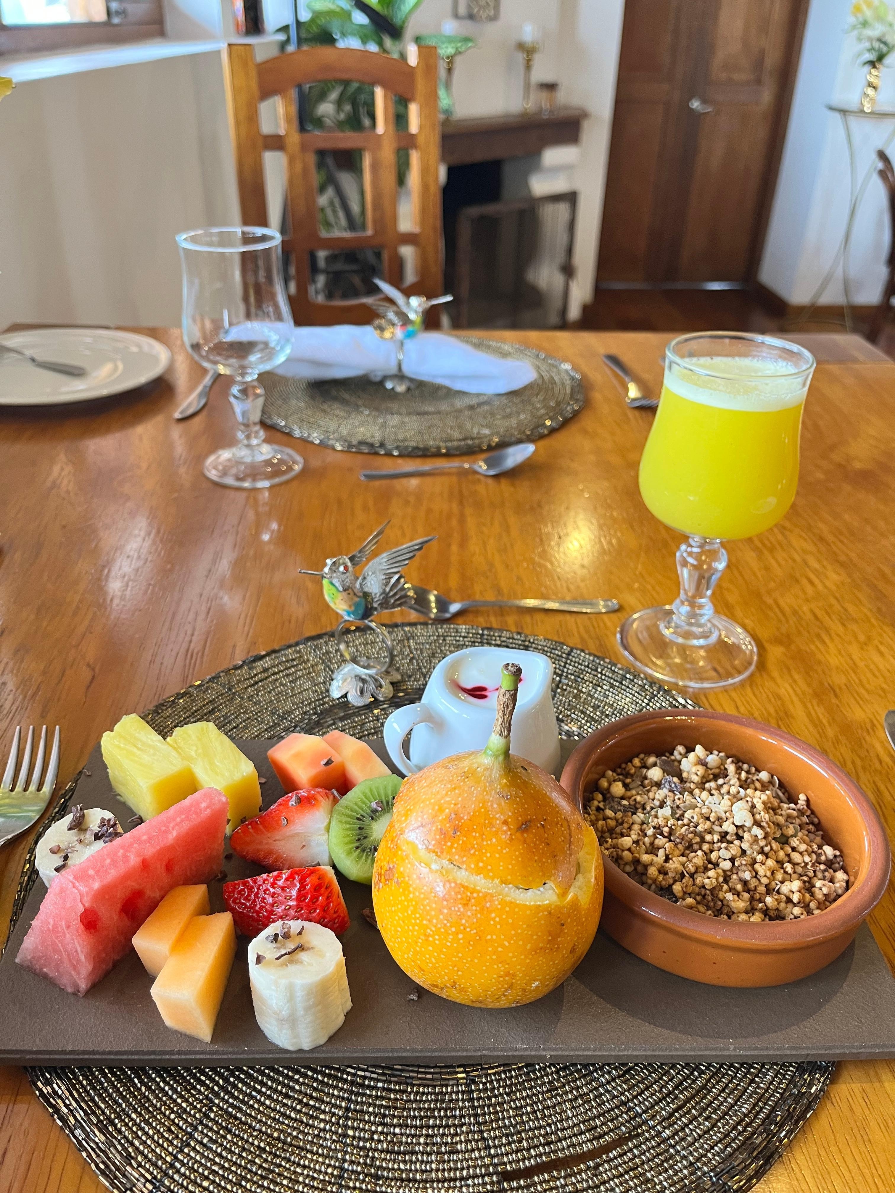 The complimentary breakfast was an absolute treat, so delicious!