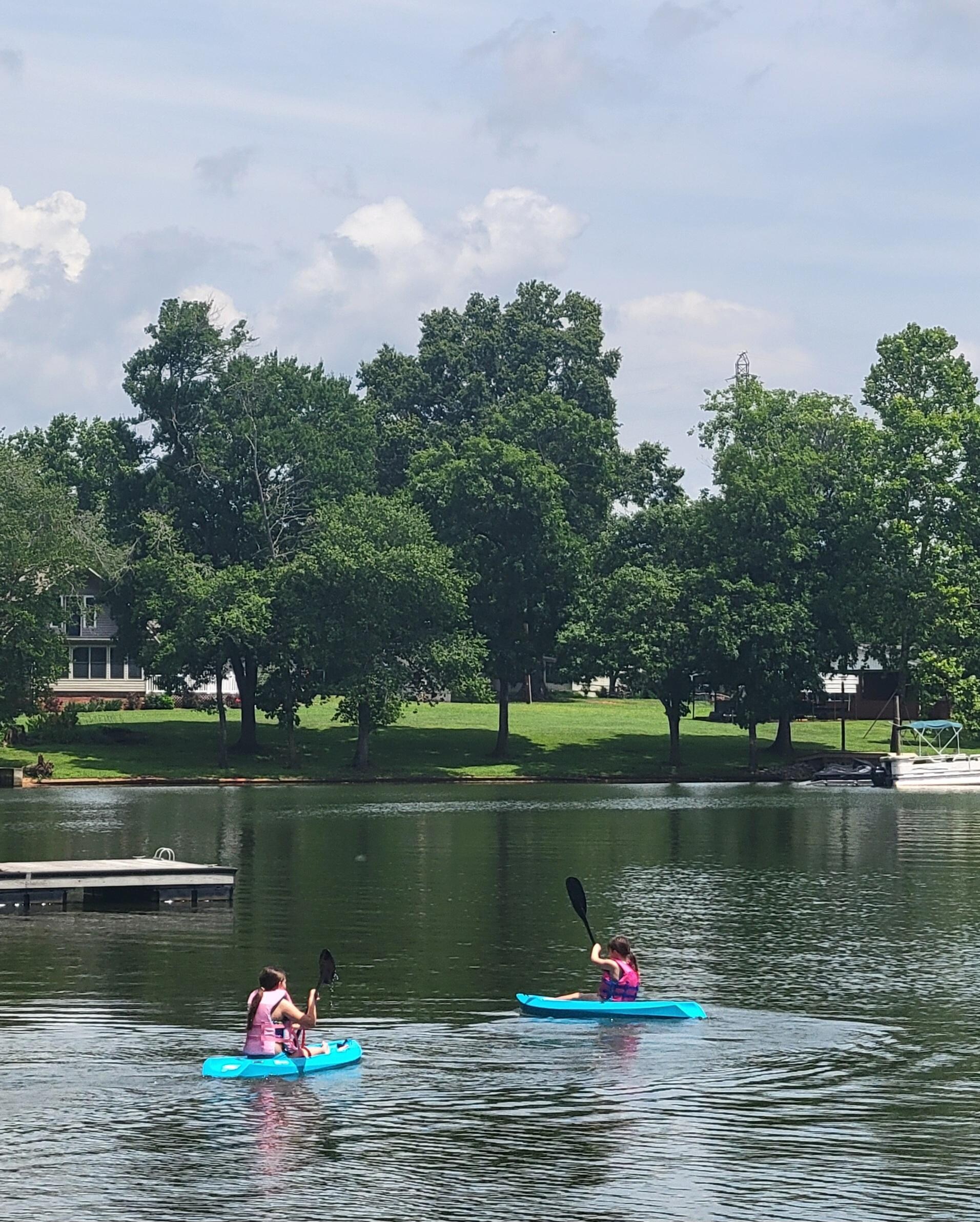 The perfect spot for kids to kayak. 