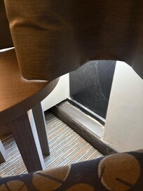 Cobwebs/cold air blowing through the heater surround.