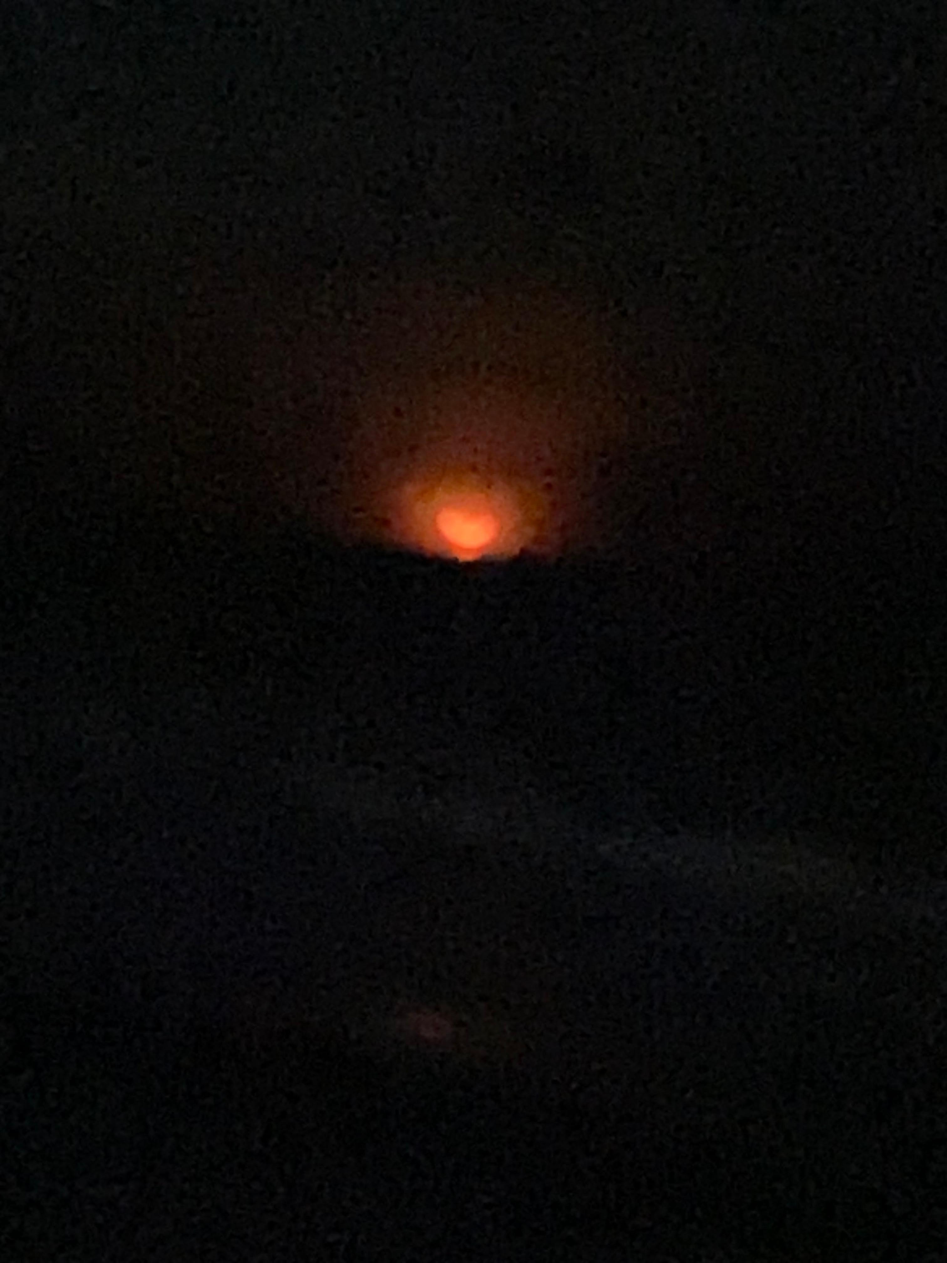 Moonrise over the ocean