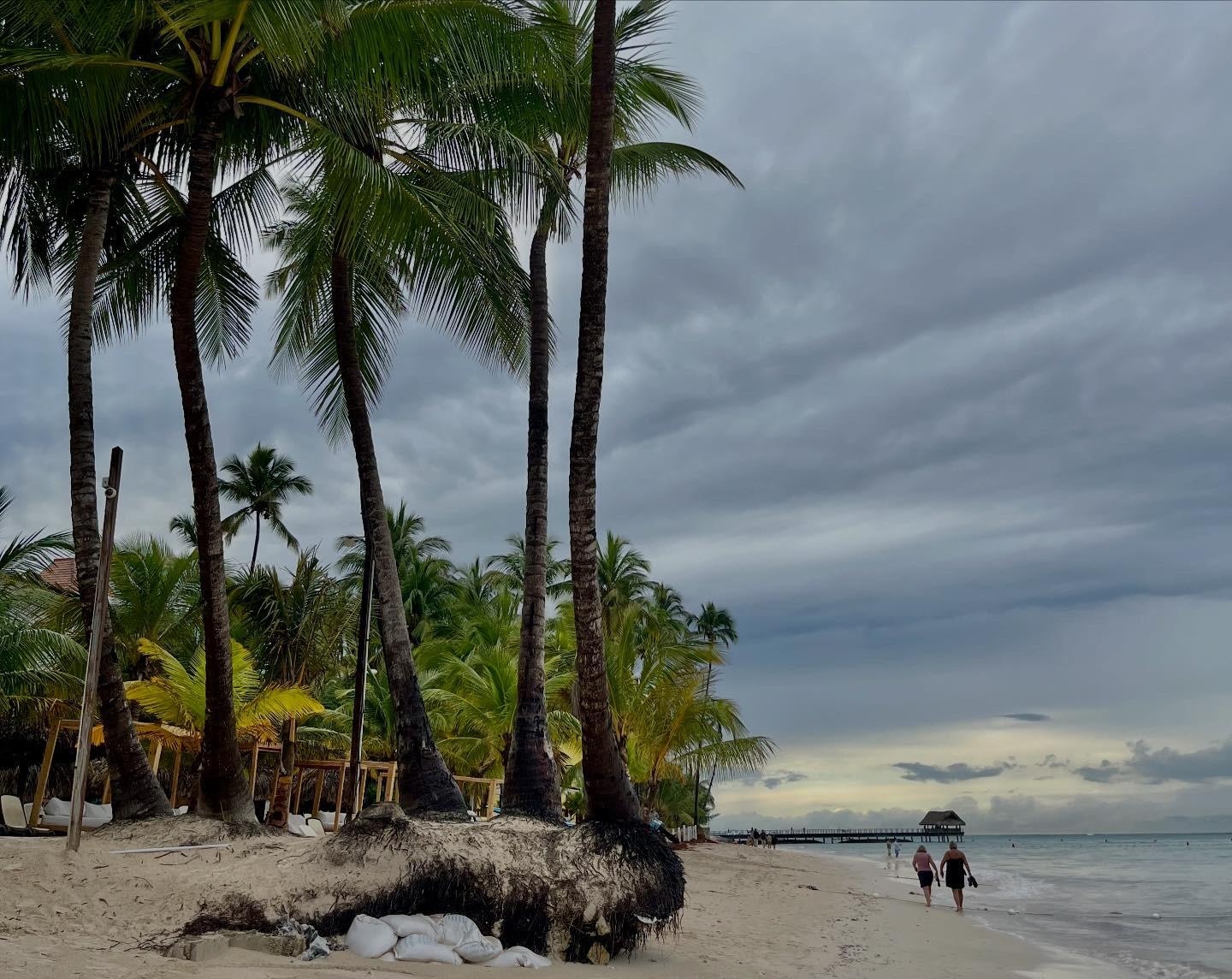 Short walk down the beach; if you’re a beach walker you can walk for miles in either direction.