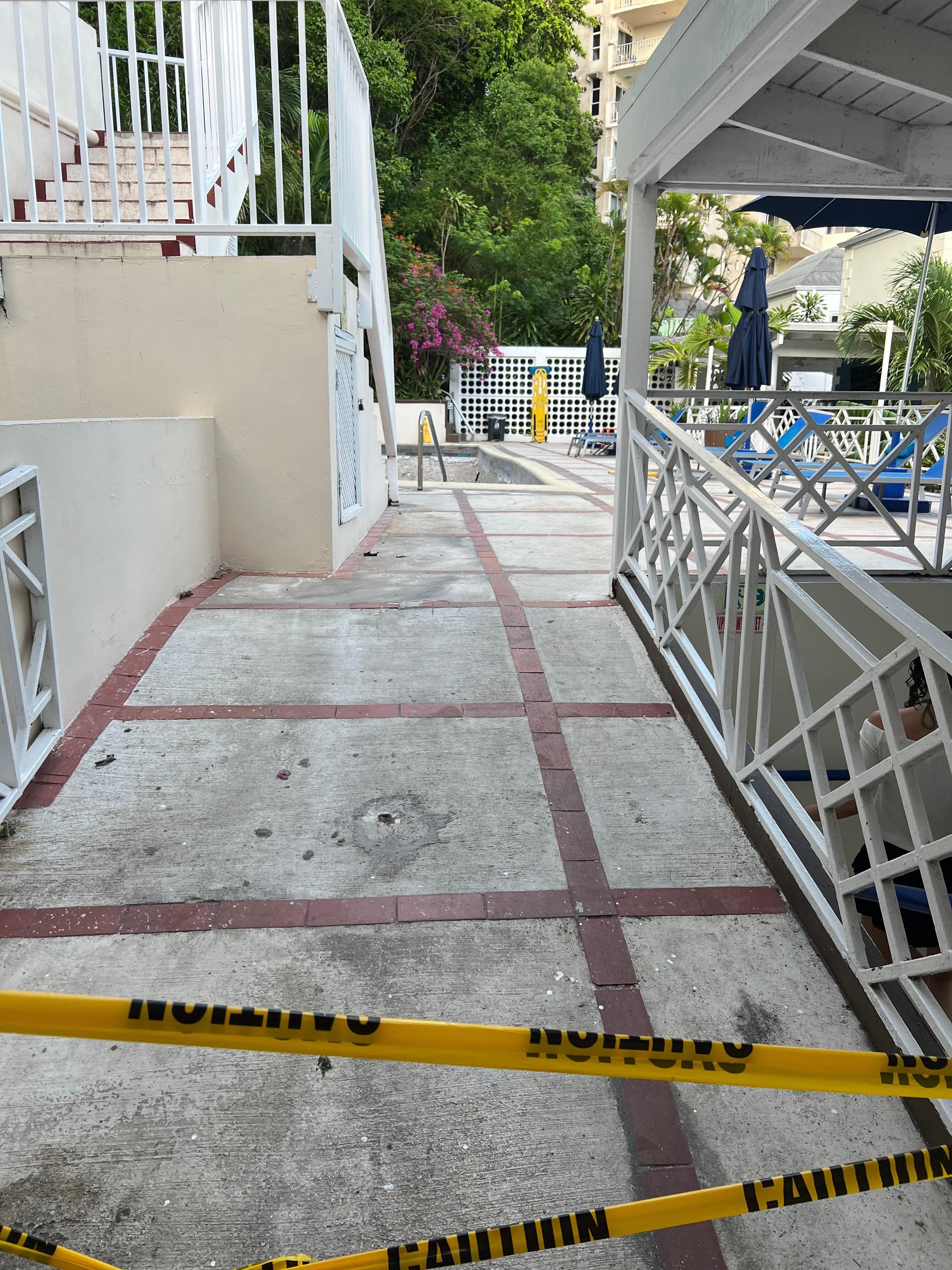 Pool area closed