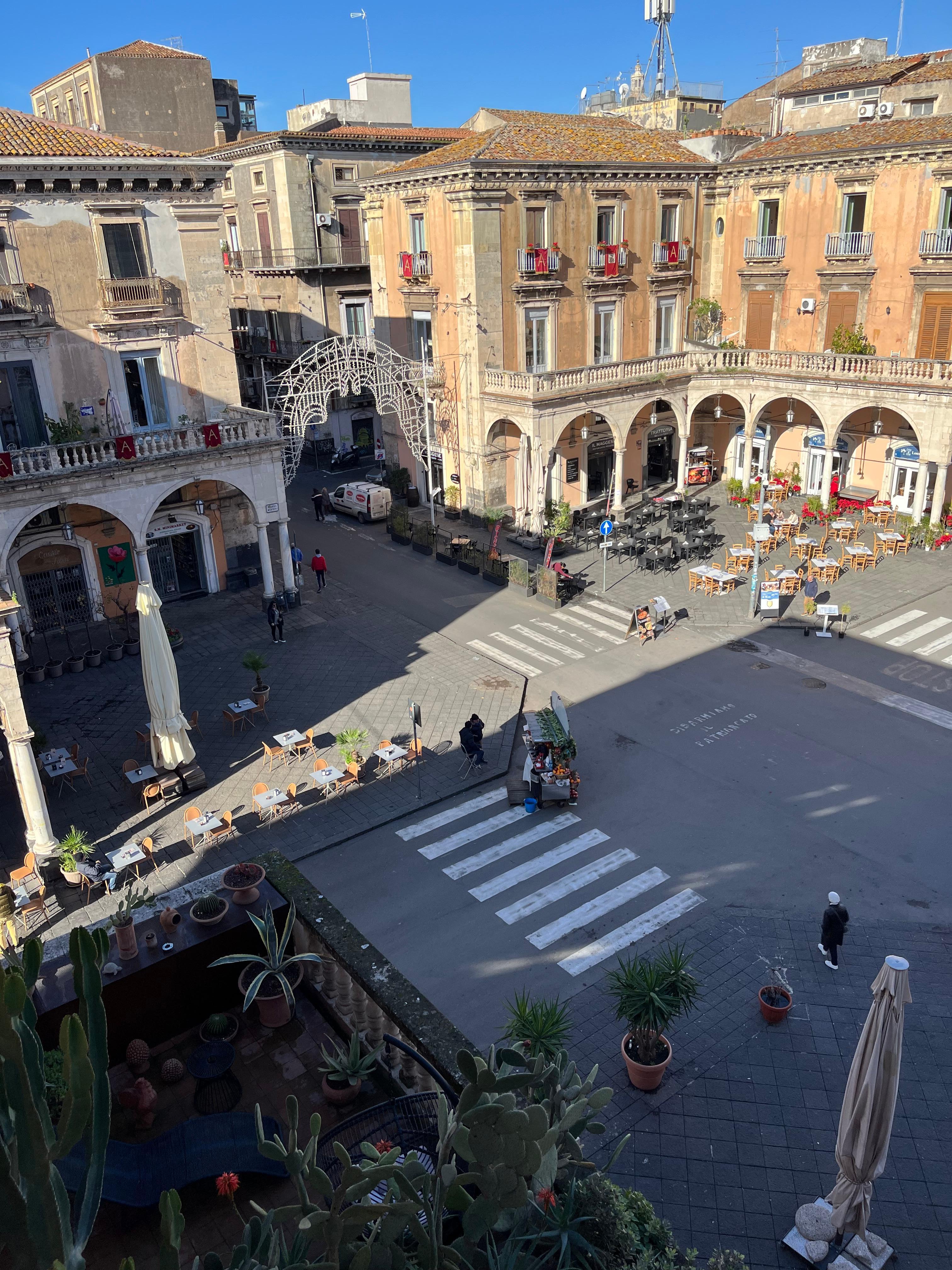 Great views of the piazza from my room and rooftop views that are among the best 