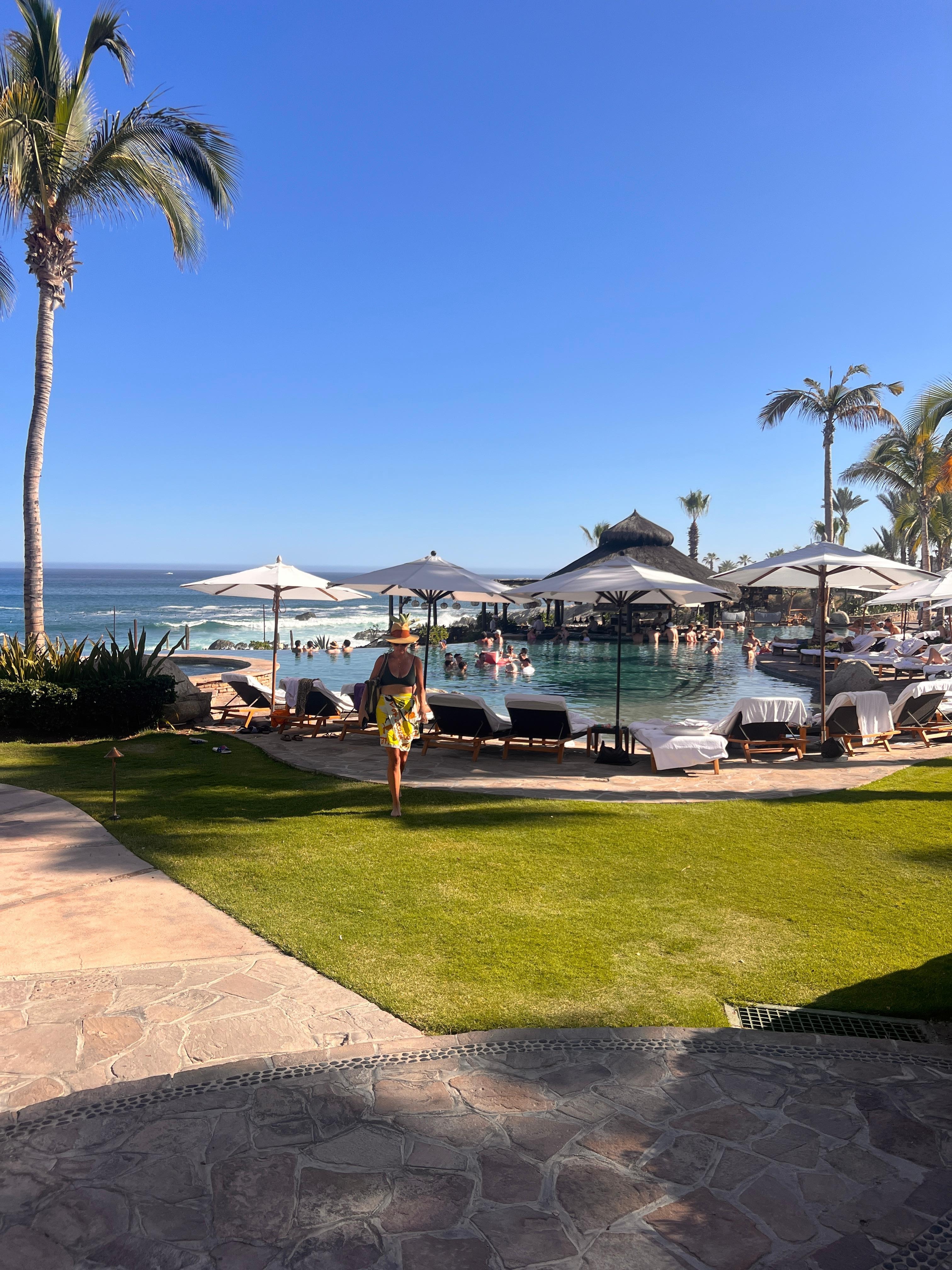 Pool near villas