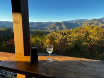 Enjoying sunset on the deck