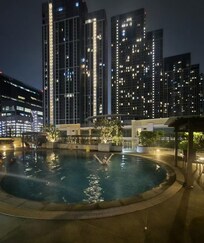 The beautiful rooftop pool is amazing!
