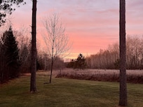 Morning view from the deck while enjoying some coffee.