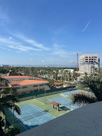 Towards pickle/tennis courts.