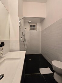 Large tiled shower