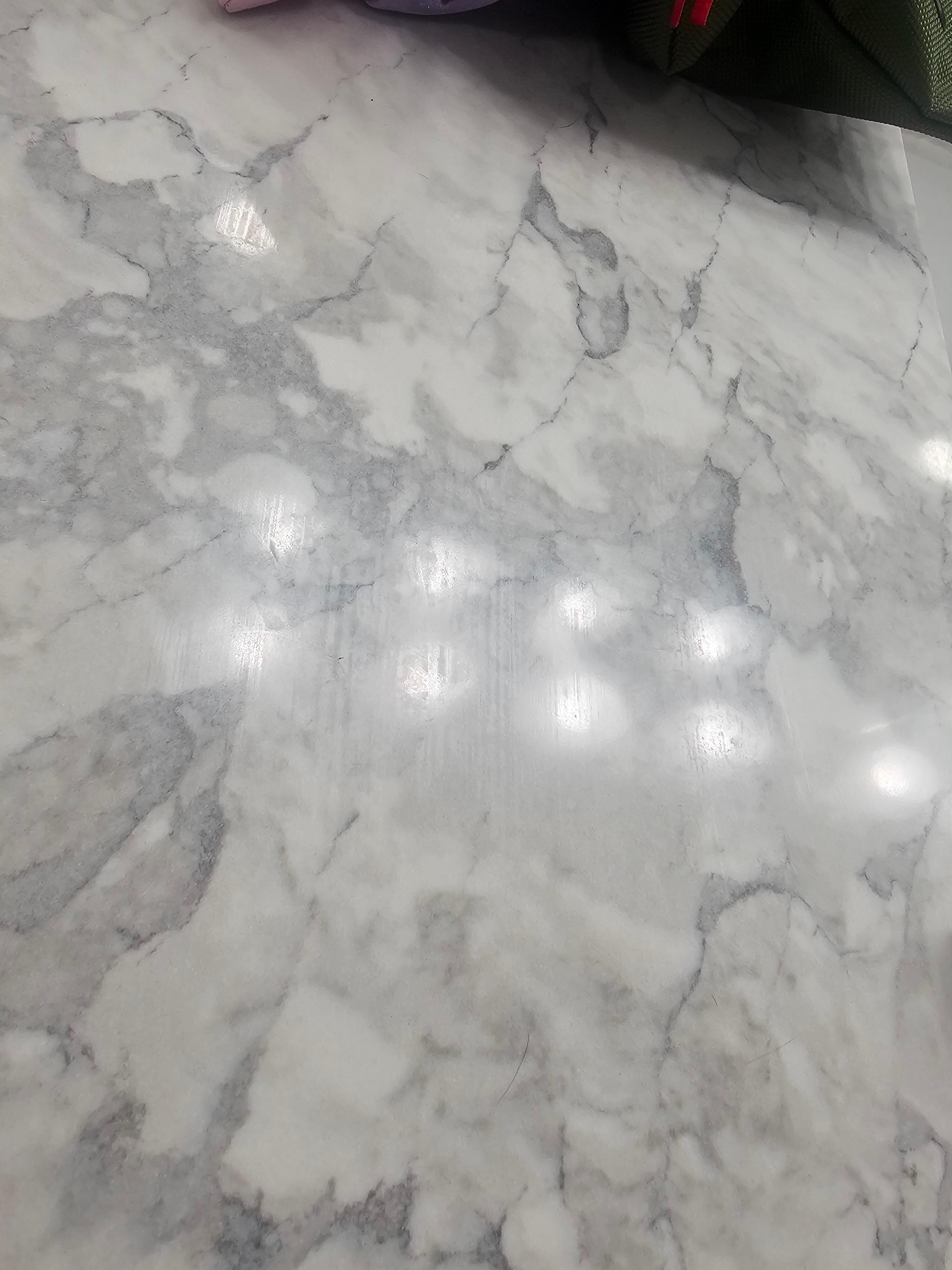 Counters with film from using a dirty rag