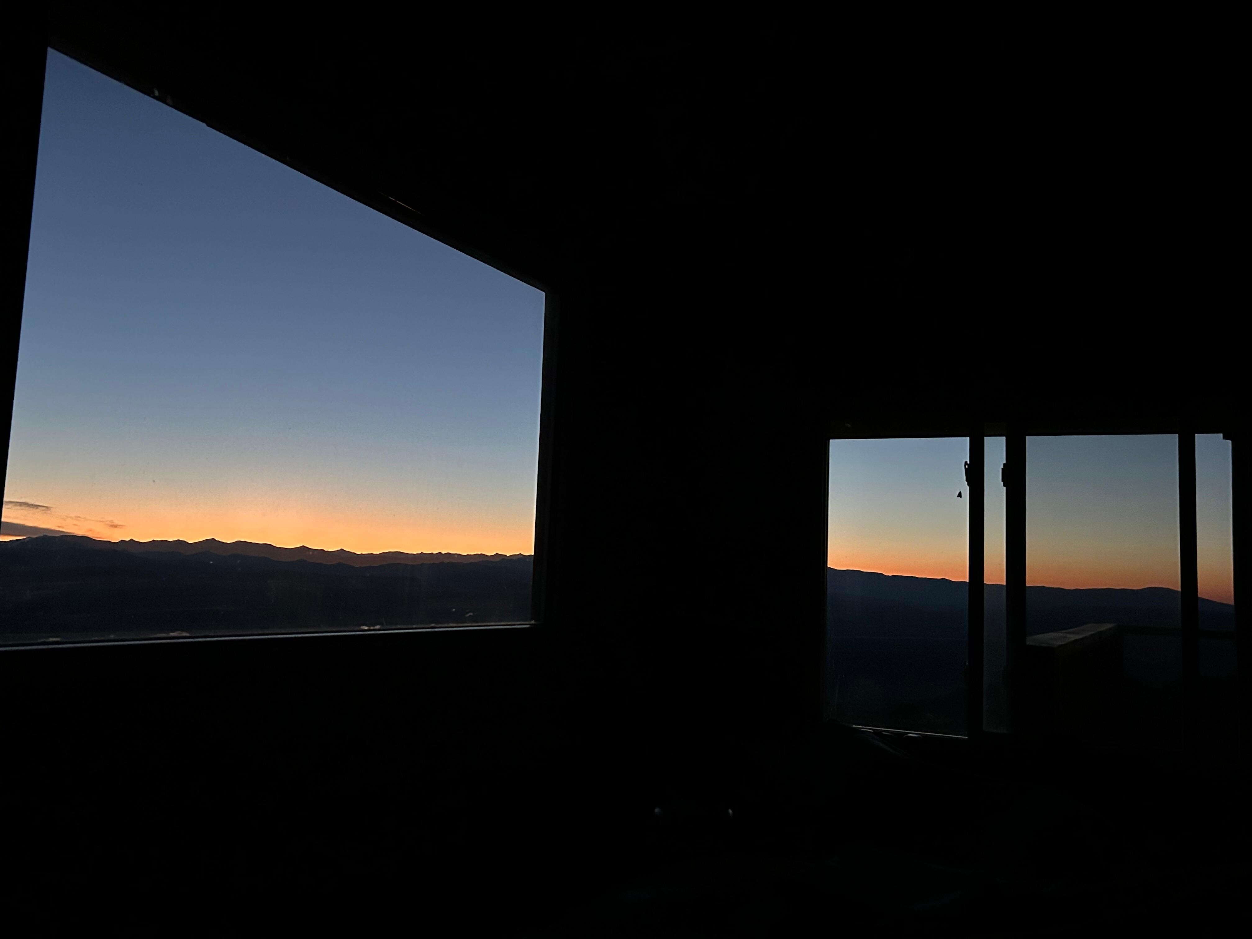 Sunrise in loft bedroom
