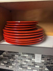 All dishes chipped and cracked.