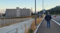 Auf dem Weg von der Straßenbahn zum Hotel