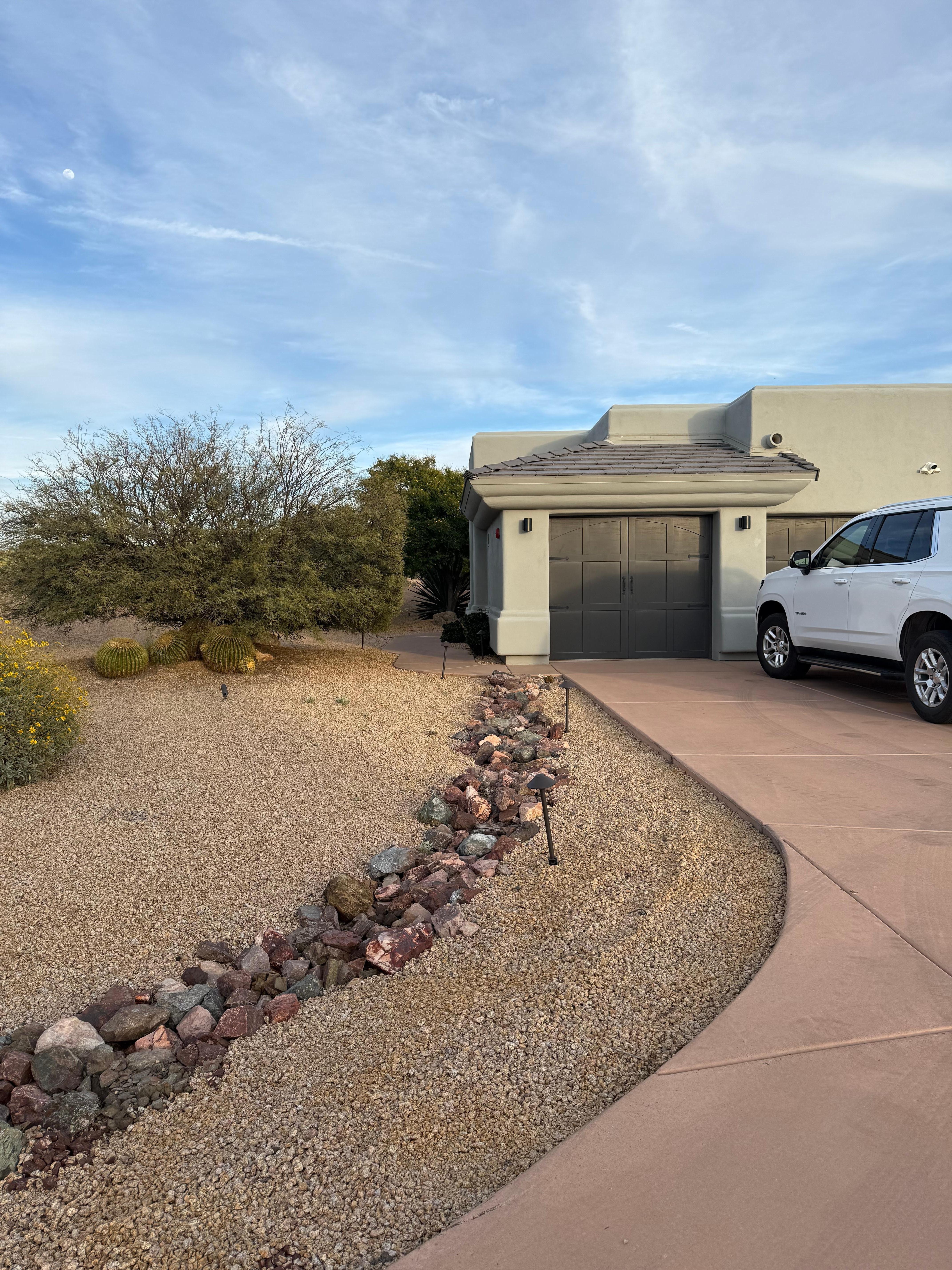 Front yard (partially shown)