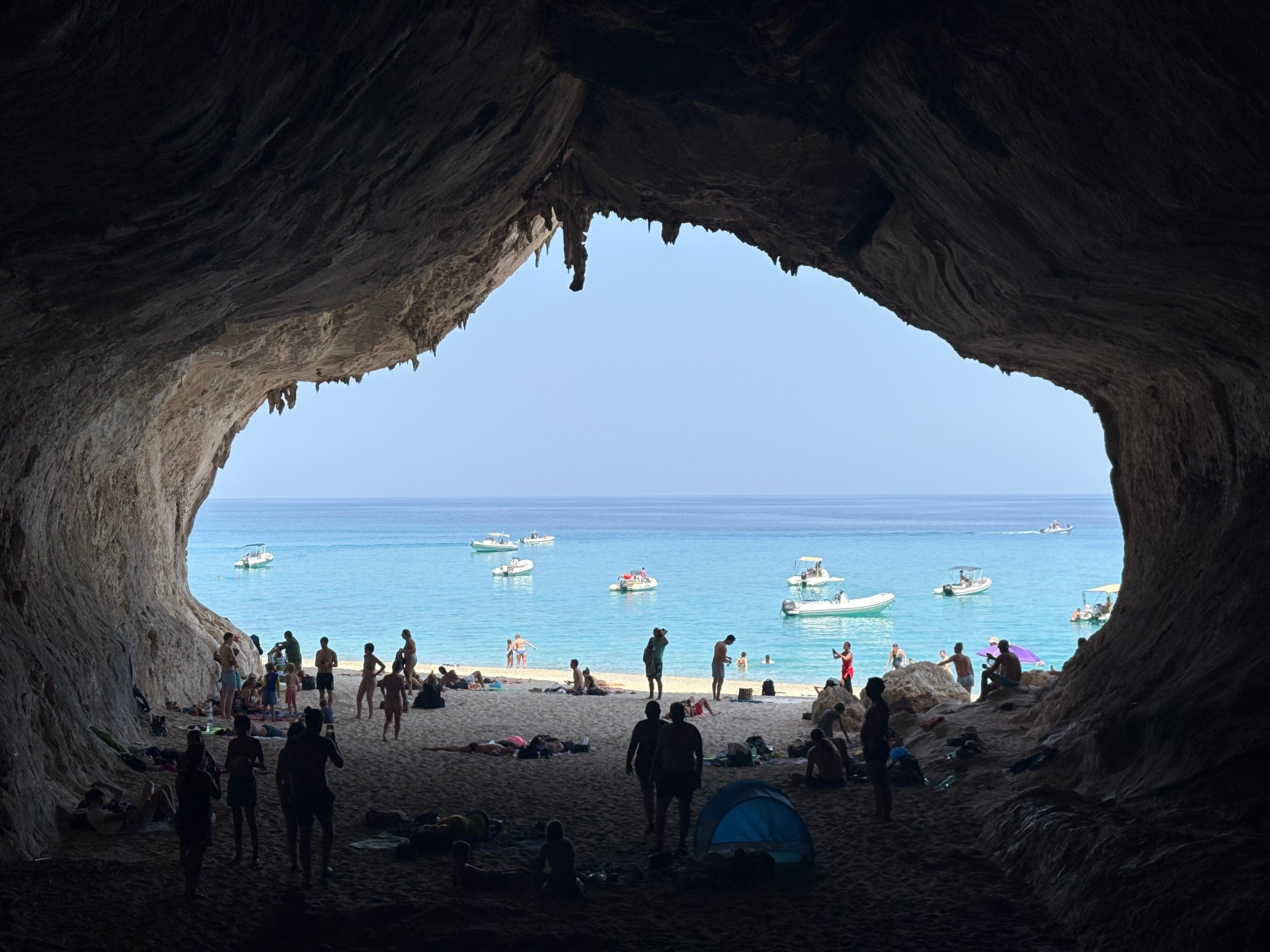 Part of boat trip to caves