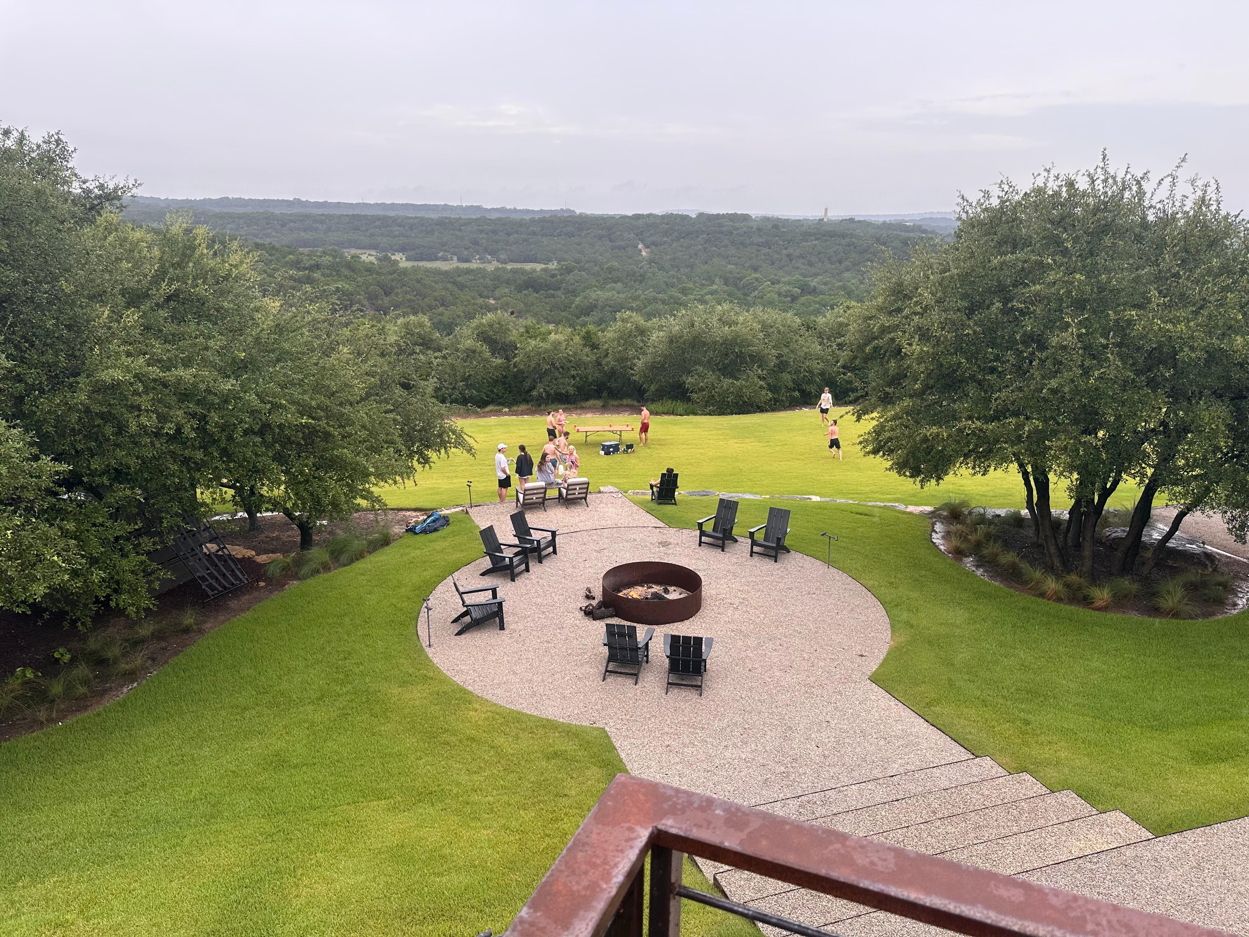 Off master balcony. one of many outdoor areas
