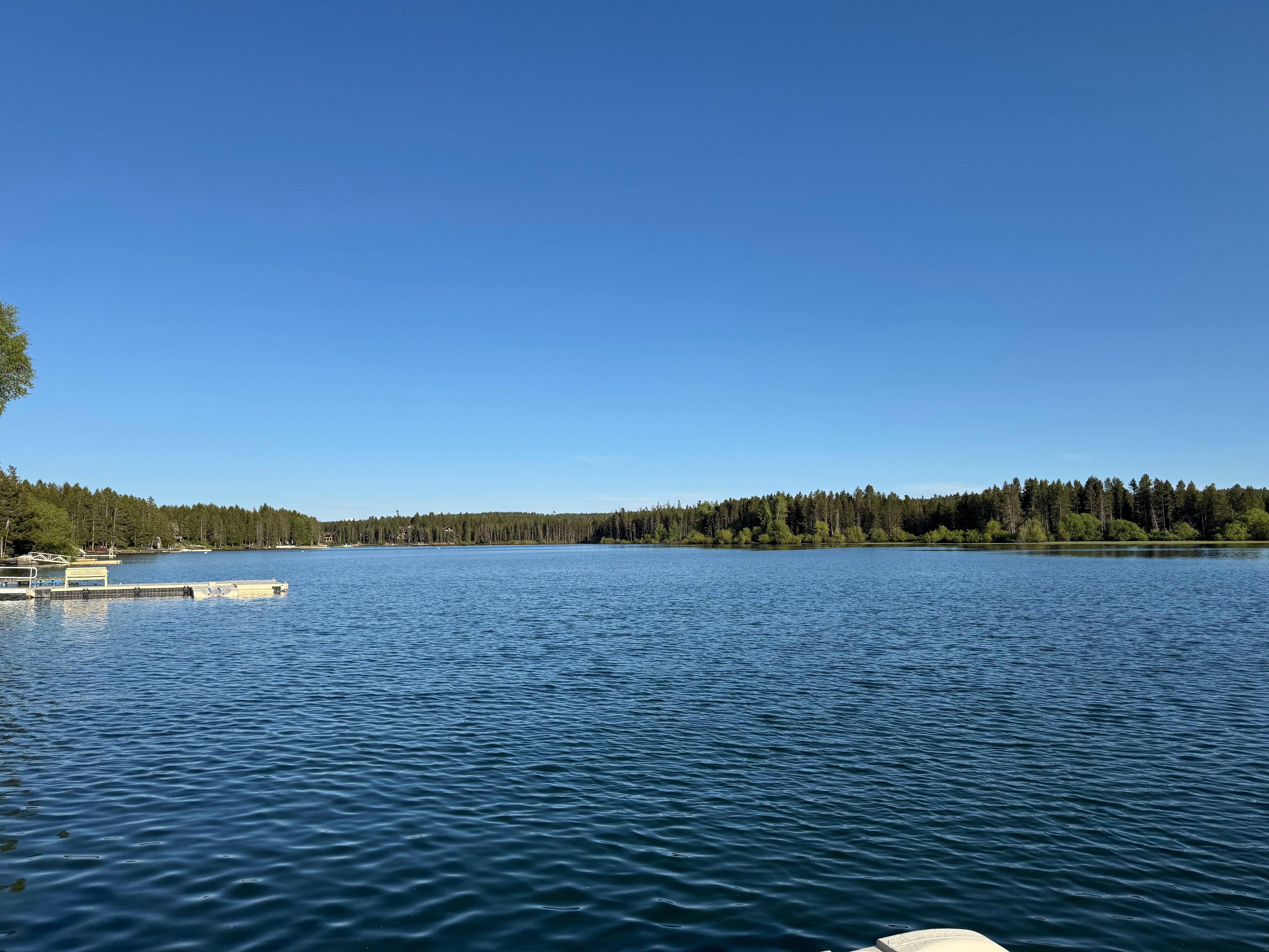 View of the reservoir from the dock.