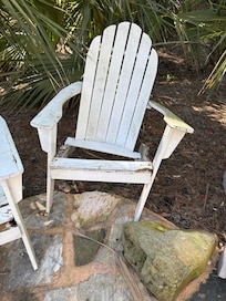 Chairs around the fire