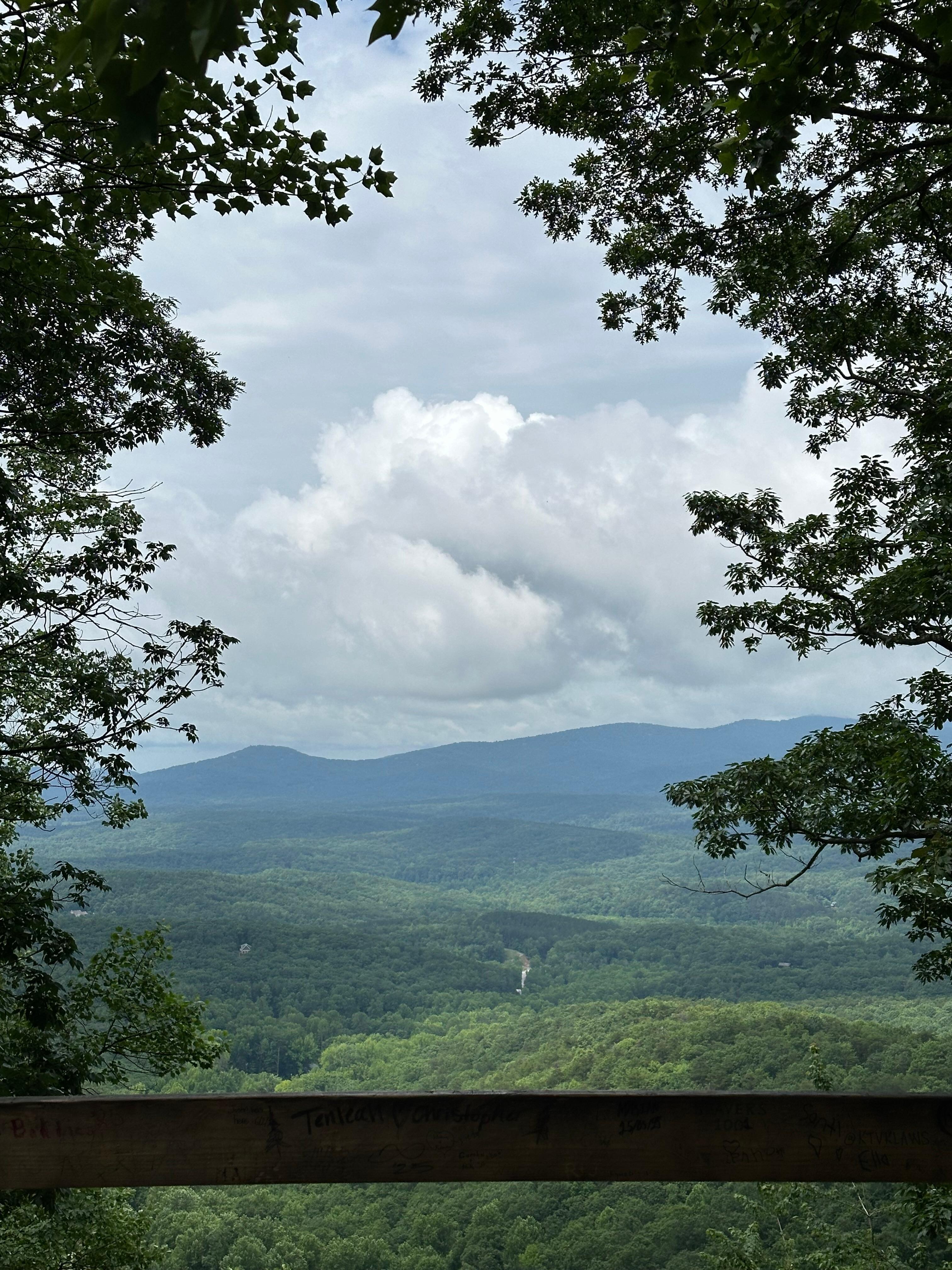 Top of amicalola falls