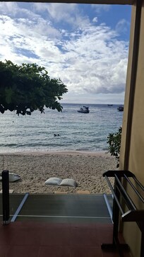 View from hotel room with balcony