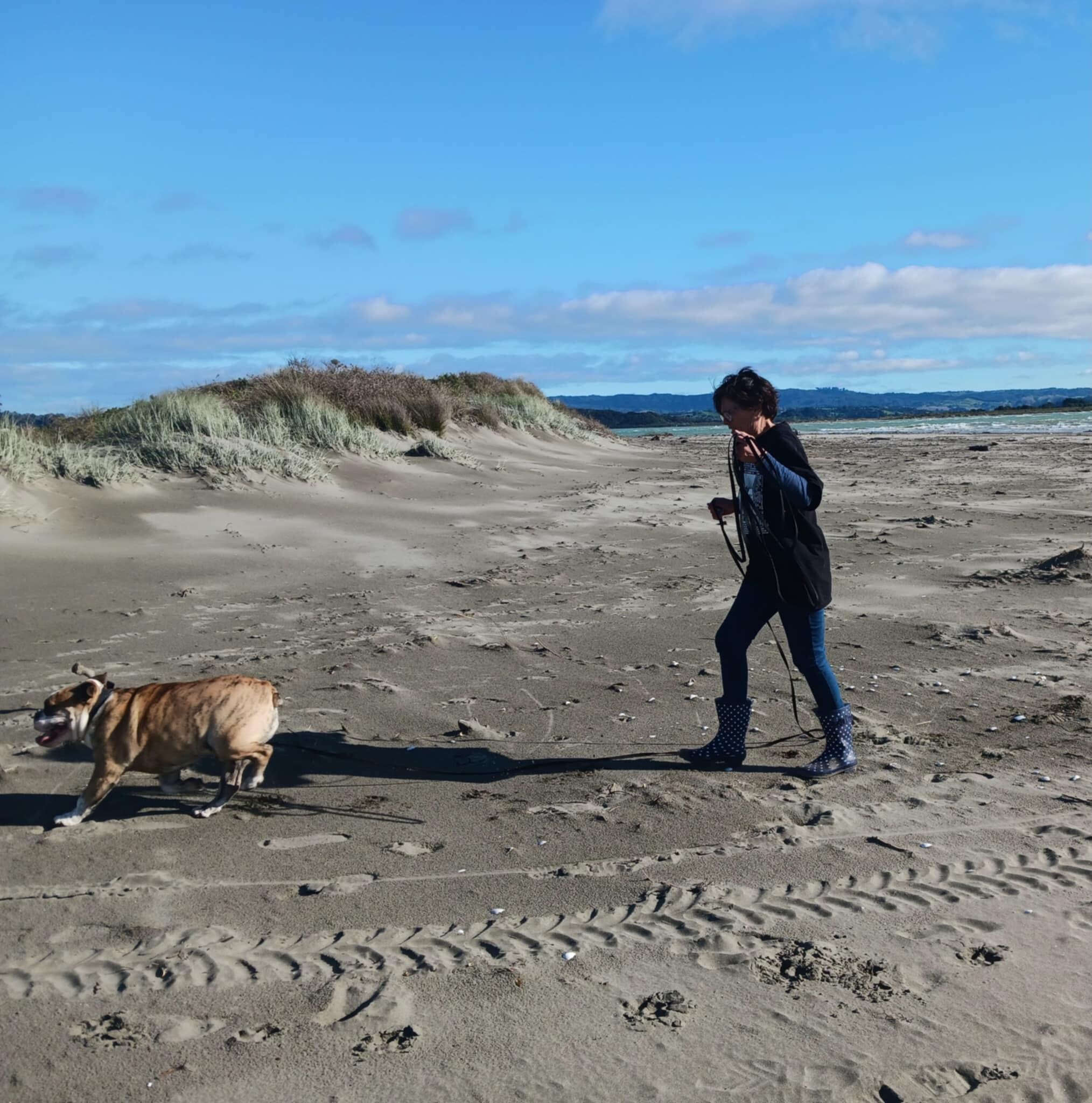 Down the beach