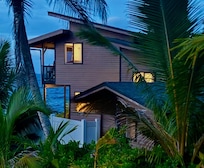 Almost completely surrounded by the ocean just not the backside