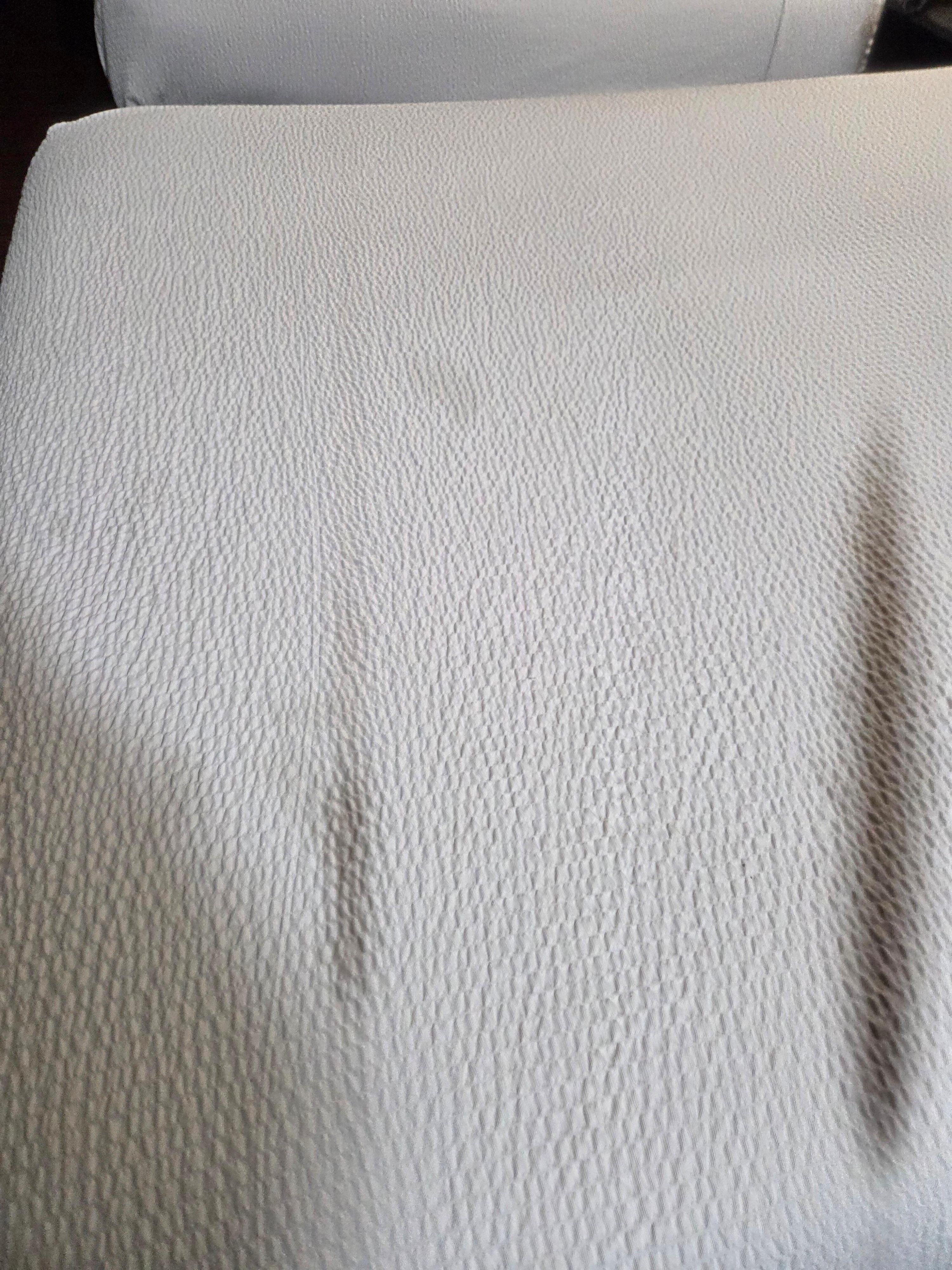 Stains all over the bed sheet