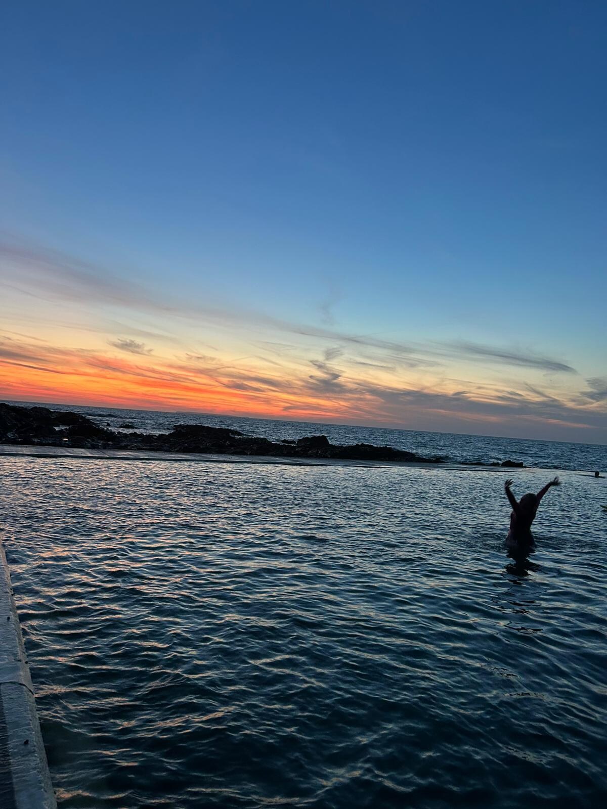The sea swimming pool