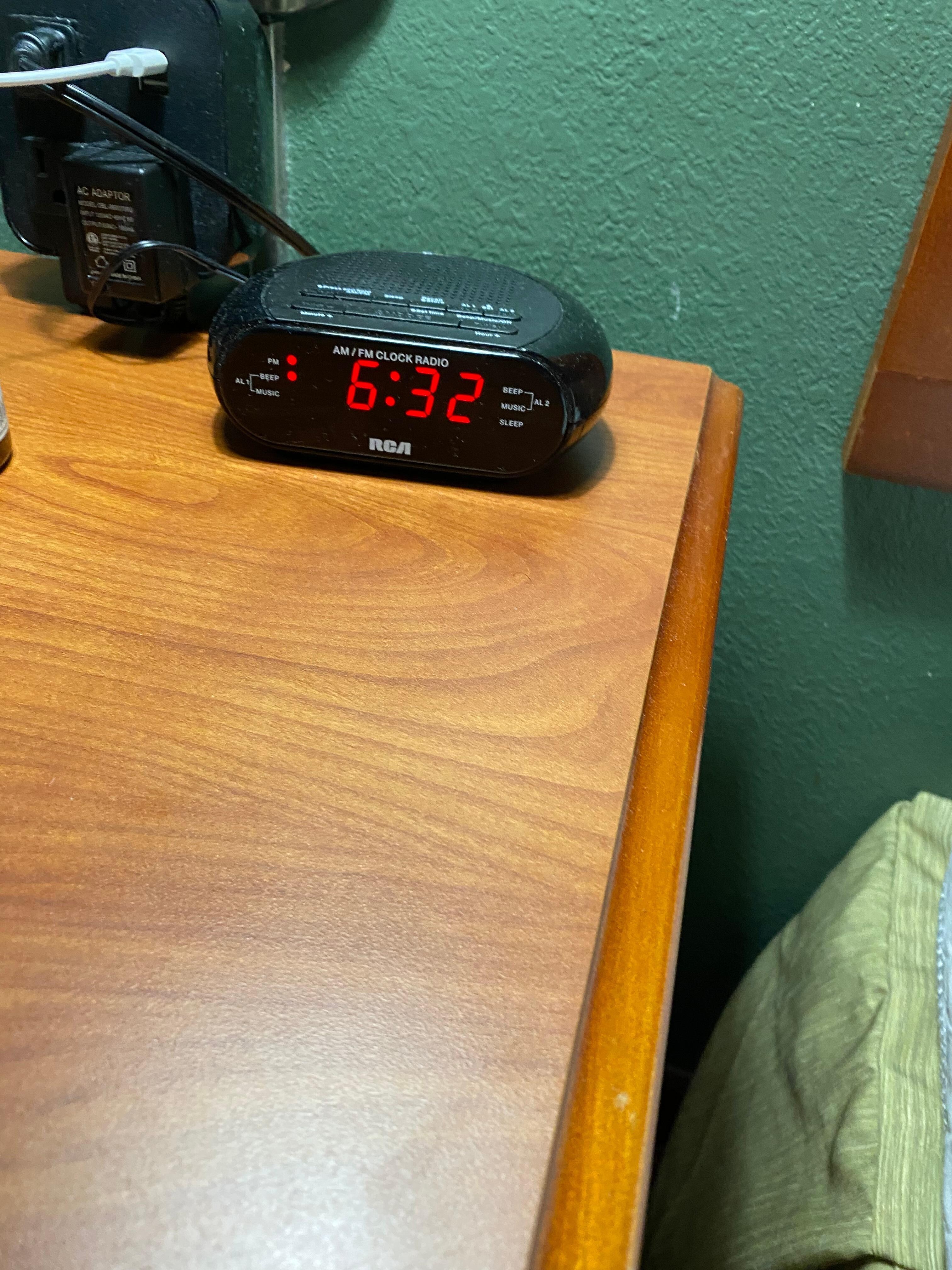 Time on the clocks were never changed. The actual time was 7:32 am!