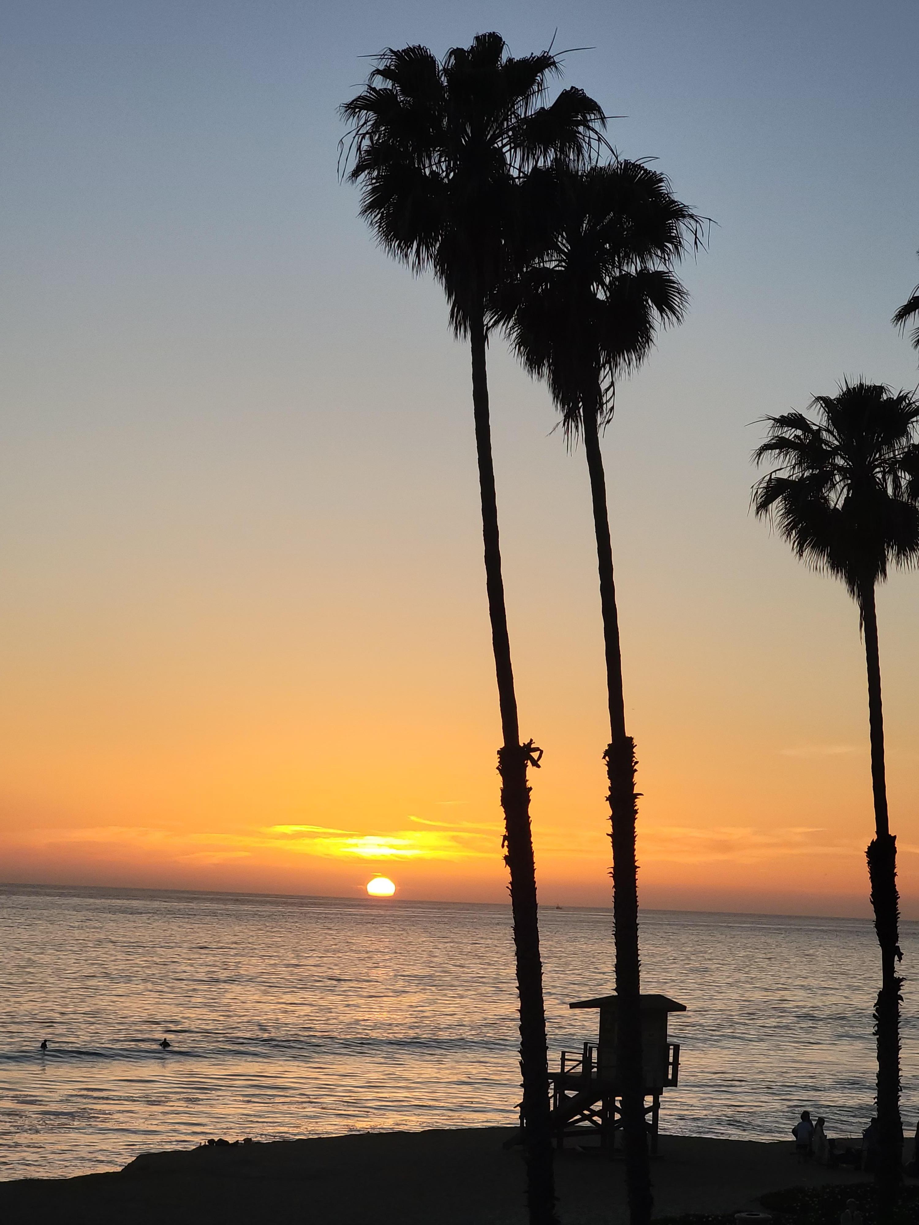 Amazing sunsets in the evening.  