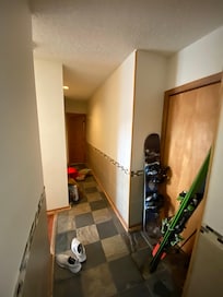 Slate floor in entry