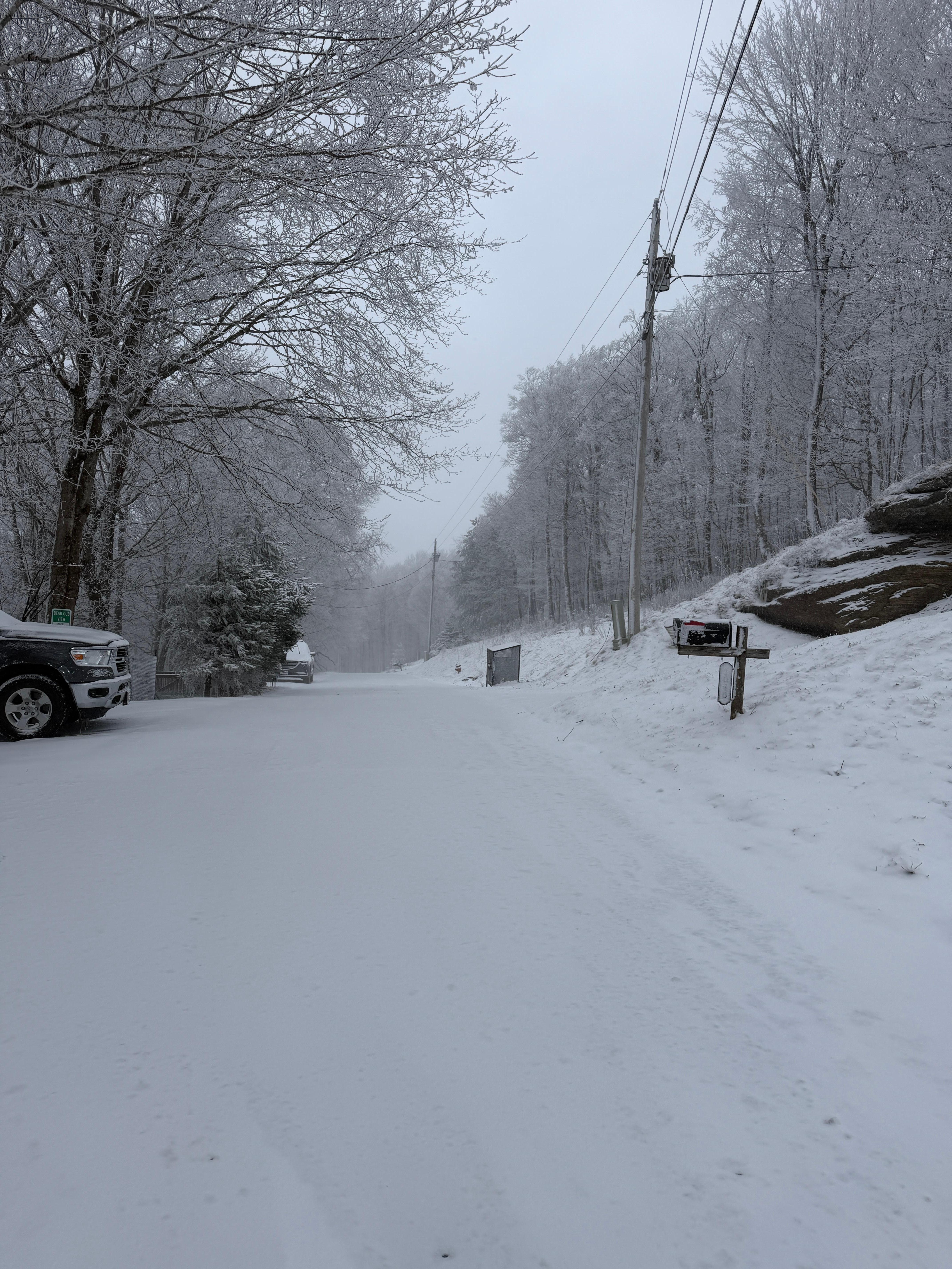 Road we had to drive on to leave